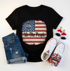 red white and blue 4th of july outfit flatlay — patriotic outfit ideas 2026 from amazon